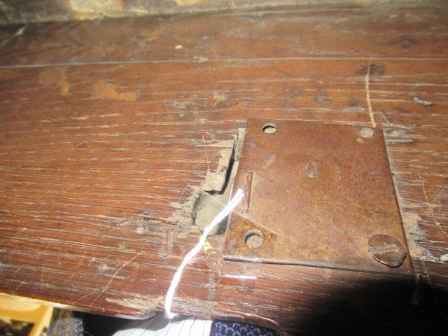 A BOARDED OAK DESK BOX Image
