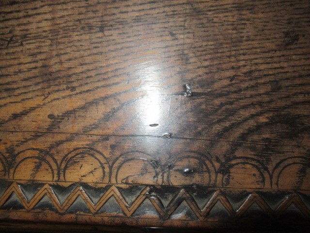 A BOARDED OAK DESK BOX Image