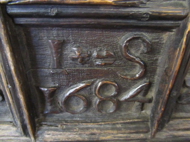 A BOARDED OAK DESK BOX Image