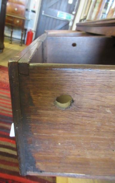 A GEORGIAN OAK LOW DRESSER Image