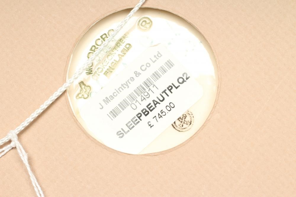 A MOORCROFT POTTERY "SLEEPING BEAUTY" PLAQUE Image