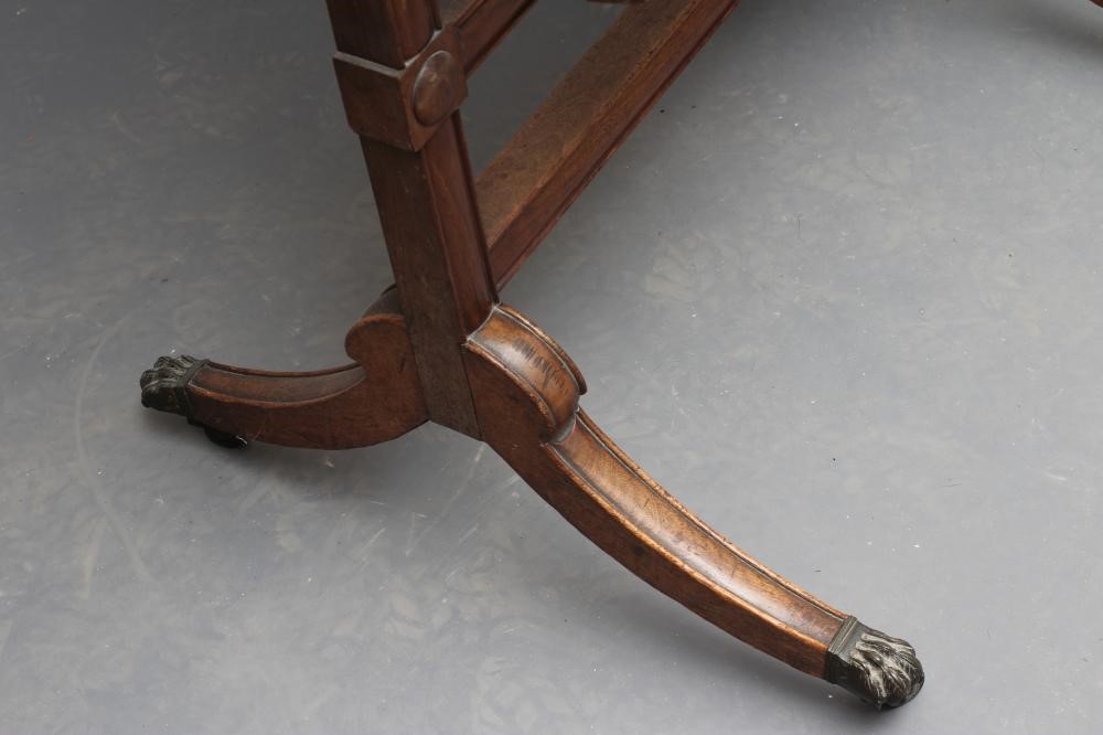 A GEORGIAN MAHOGANY CHEVAL MIRROR Image