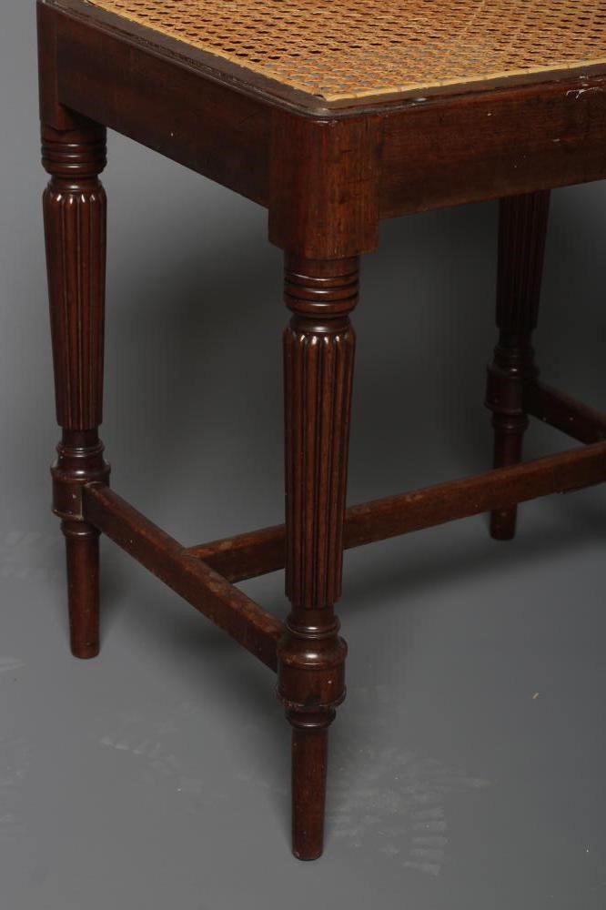 A REGENCY MAHOGANY DRESSING STOOL IN THE MANNER OF GILLOWS Image