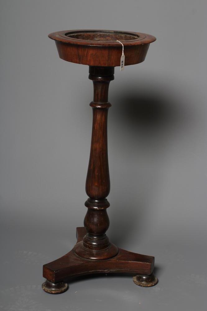 A VICTORIAN ROSEWOOD PLANT STAND Image