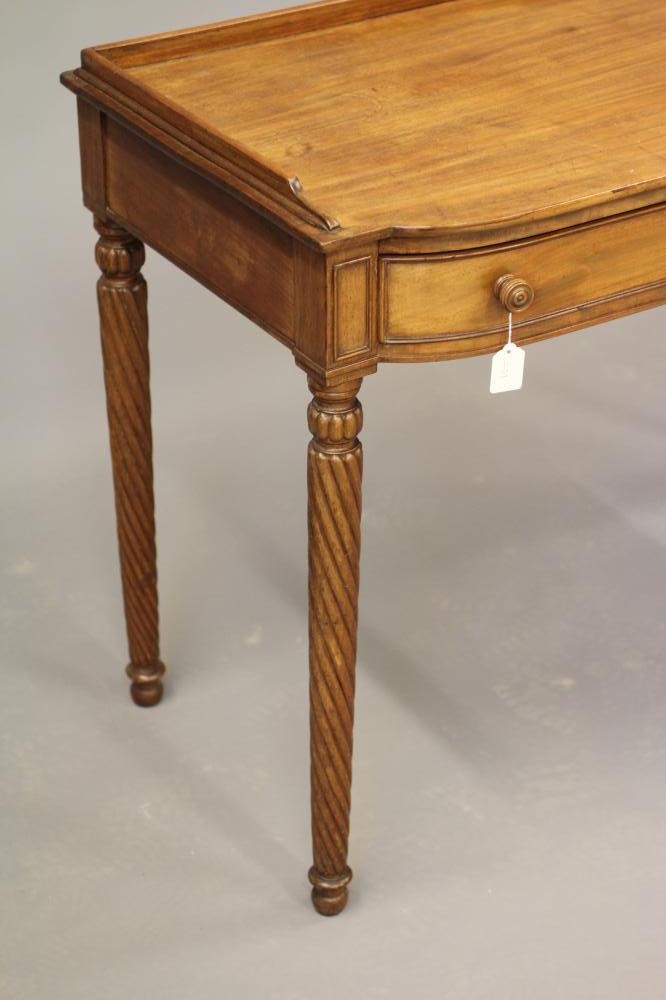 A LATE GEORGIAN MAHOGANY SIDE TABLE Image