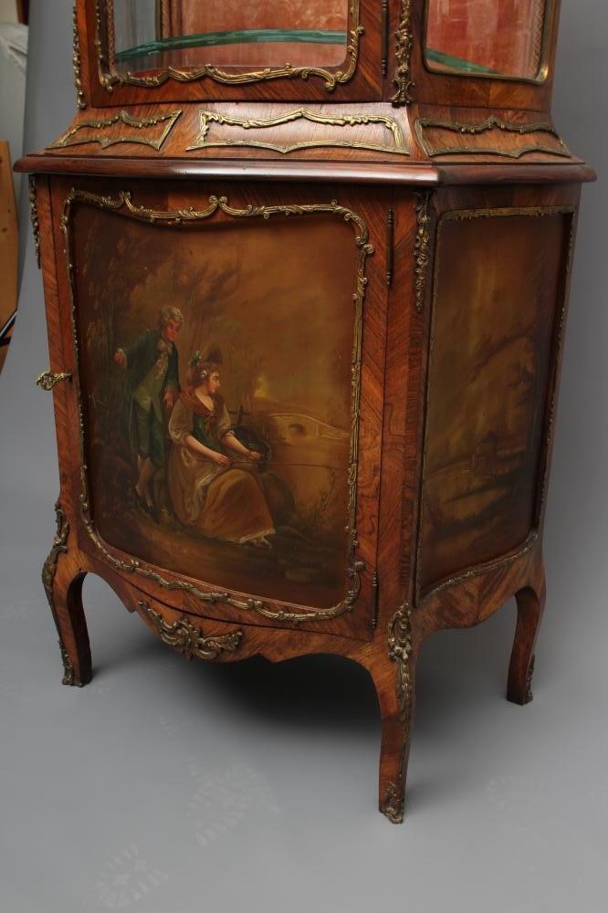 A FRENCH KINGWOOD VITRINE Image