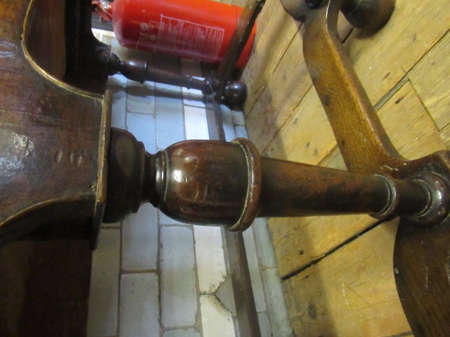 A GEORGIAN WALNUT AND BANDED CHEST ON STAND Image