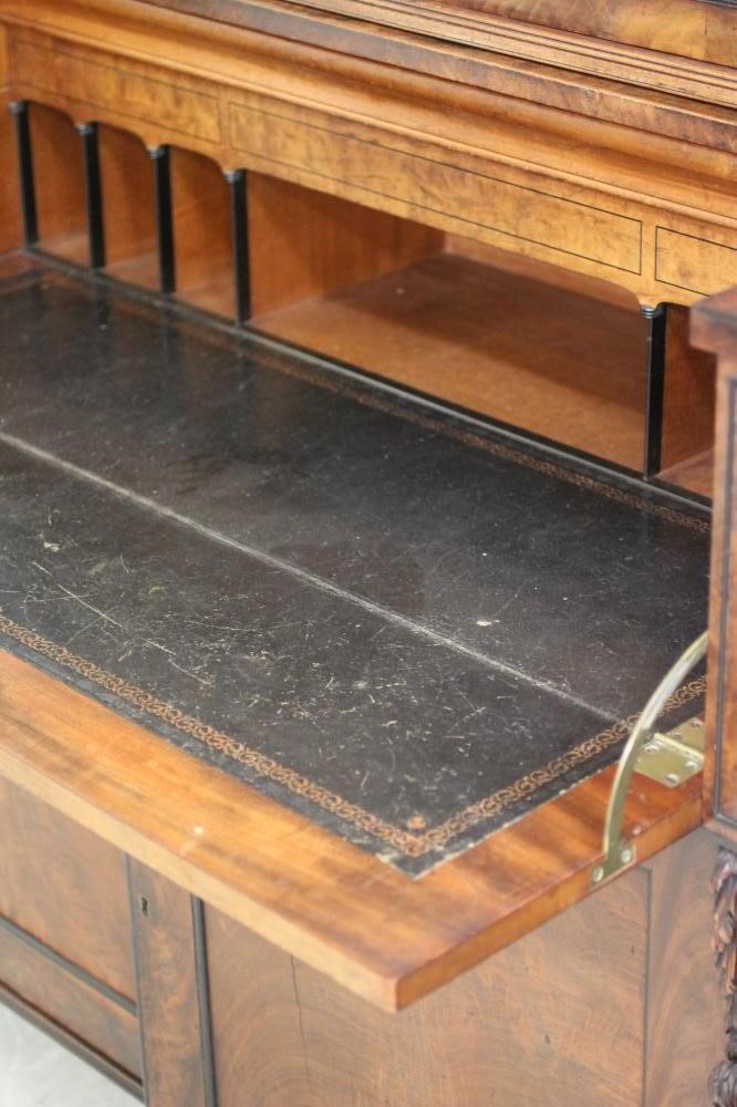 A REGENCY MAHOGANY SECRETAIRE BOOKCASE Image