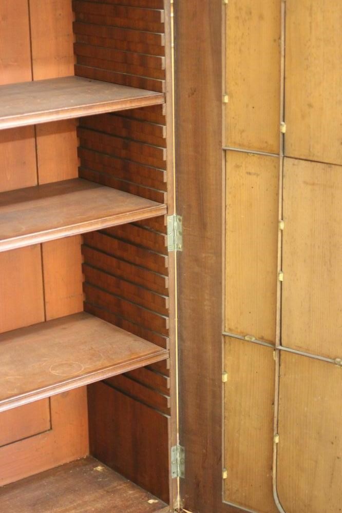 A REGENCY MAHOGANY SECRETAIRE BOOKCASE Image