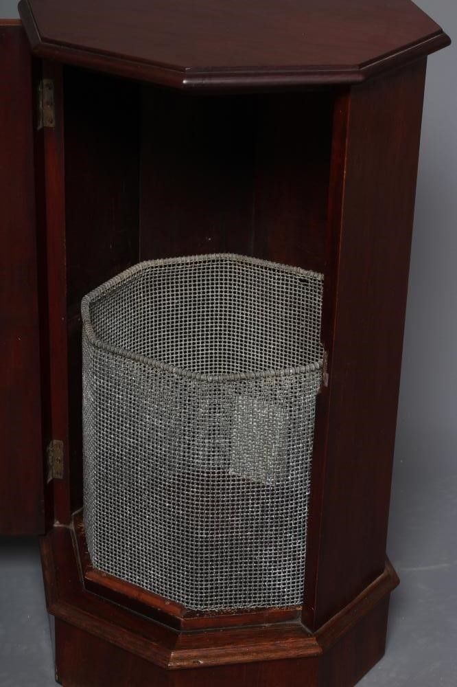 A VICTORIAN MAHOGANY POST BOX of octagonal form Image