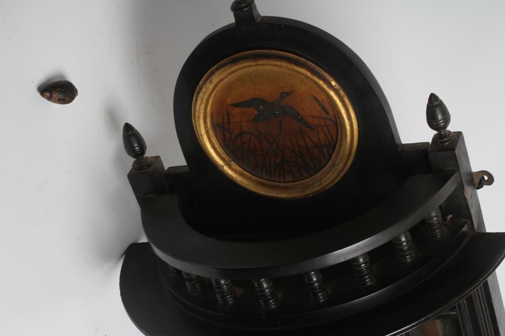 A PAIR OF AESTHETIC EBONISED BRACKET SHELVES Image