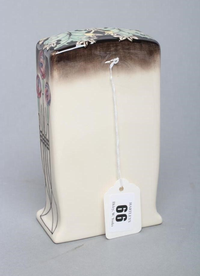 A MOORCROFT POTTERY "TALWIN" PATTERN MANTEL CLOCK Image