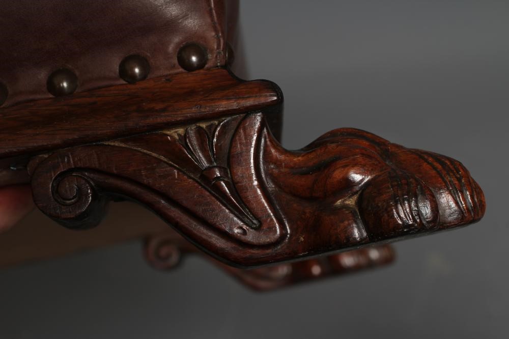 A REGENCY ROSEWOOD FOOTSTOOL Image