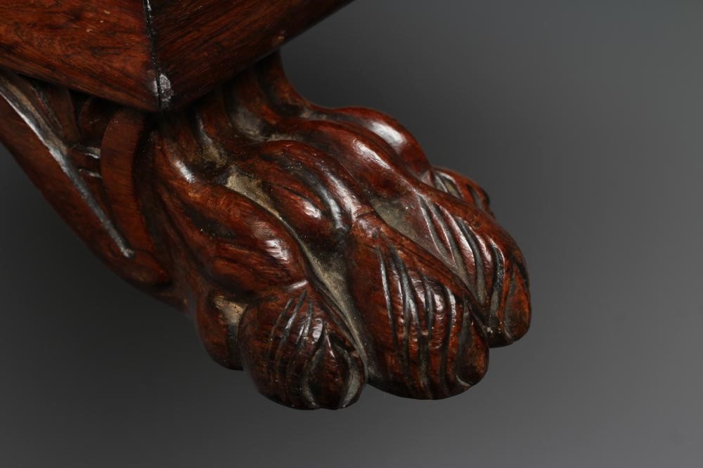 A REGENCY ROSEWOOD FOOTSTOOL Image