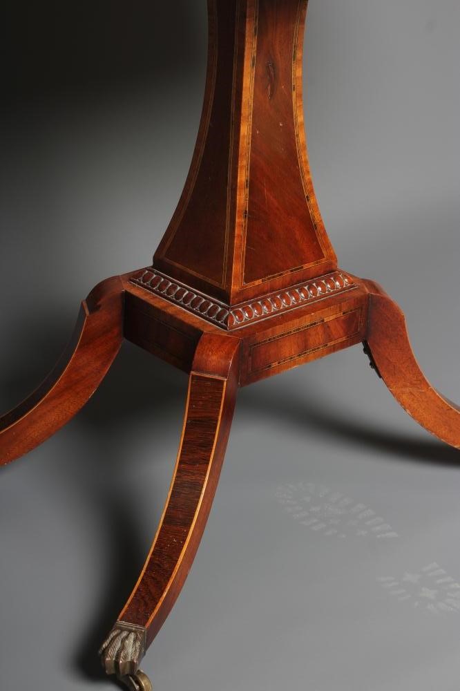 A REGENCY STYLE FOLDING CARD TABLE Image