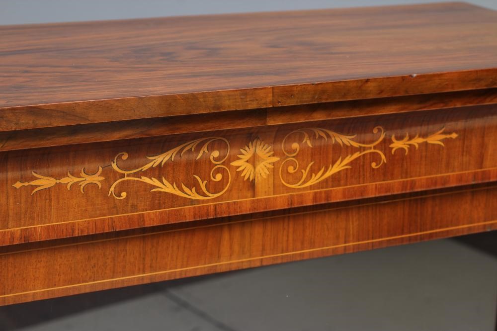 A VICTORIAN WALNUT PIER DISPLAY CABINET with marquetry floral strapwork Image