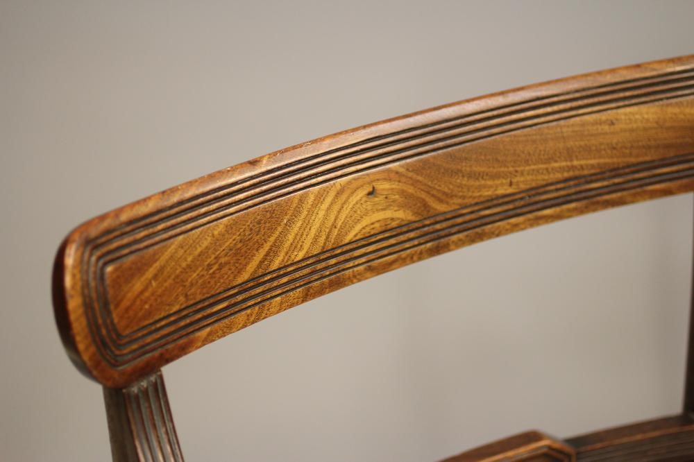 A SET OF EIGHT GEORGIAN MAHOGANY DINING CHAIRS Image