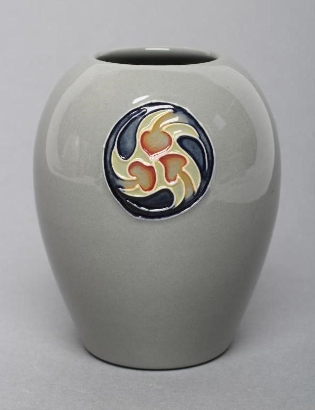 THREE MOORCROFT POTTERY SMALL VASES Image