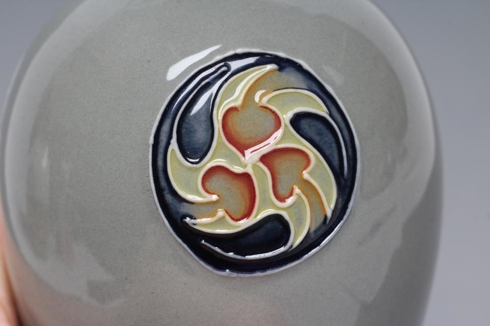 THREE MOORCROFT POTTERY SMALL VASES Image