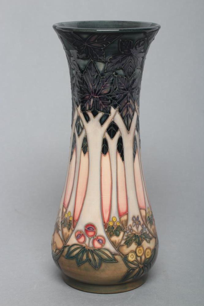A MOORCROFT POTTERY "CLUNY TREES" PATTERN VASE Image
