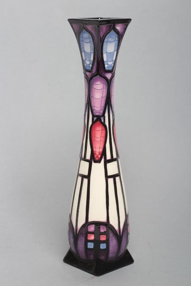 A MOORCROFT POTTERY "UNITY" PATTERN TALL VASE Image