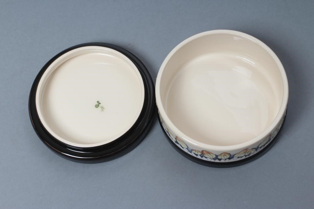 A MOORCROFT POTTERY BOX AND COVER Image