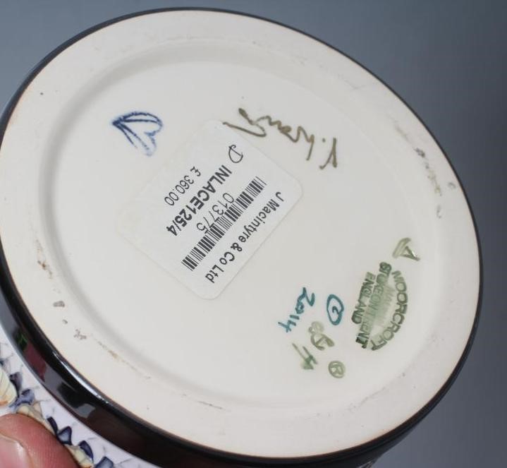 A MOORCROFT POTTERY BOX AND COVER Image