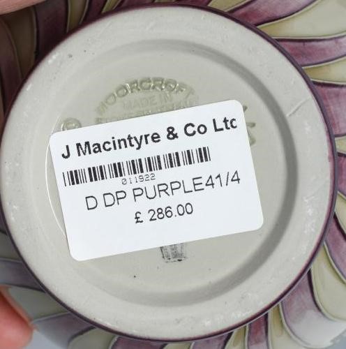 THREE MOORCROFT POTTERY SMALL VASES Image