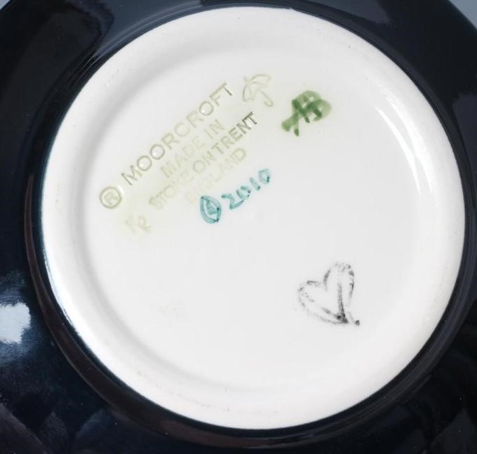 THREE MOORCROFT POTTERY PIN TRAYS comprising "Anemone Tribute" designed by Emma Bossons Image