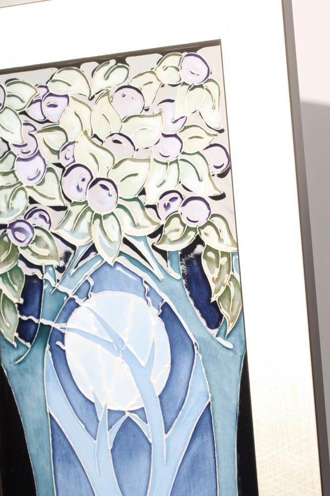 A MOORCROFT POTTERY OBLONG PLAQUE Image