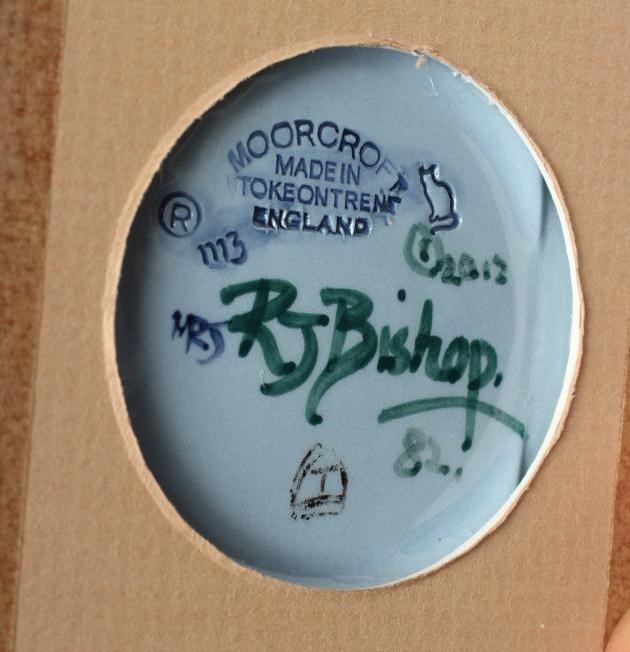 A MOORCROFT POTTERY OBLONG PLAQUE Image