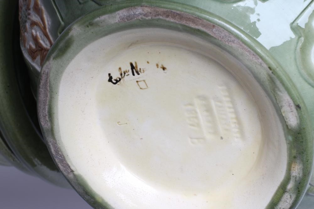 A BURMANTOFTS FAIENCE JARDINIERE AND STAND Image