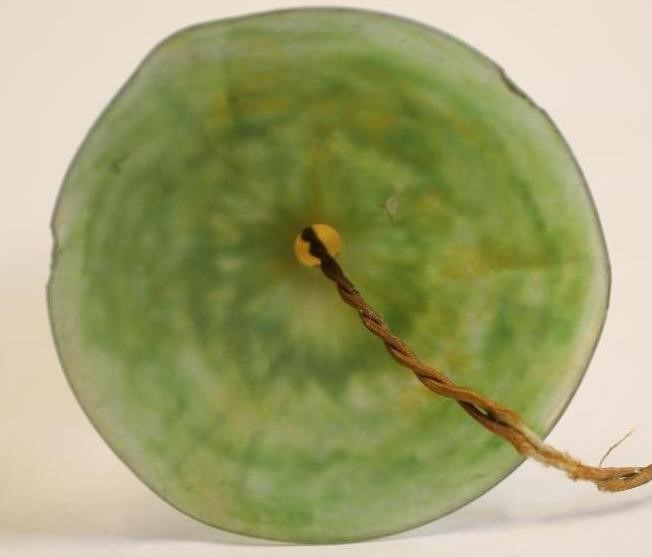 A VERRIERE SCHNEIDER GLASS ELECTRIC TABLE LAMP BASE Image