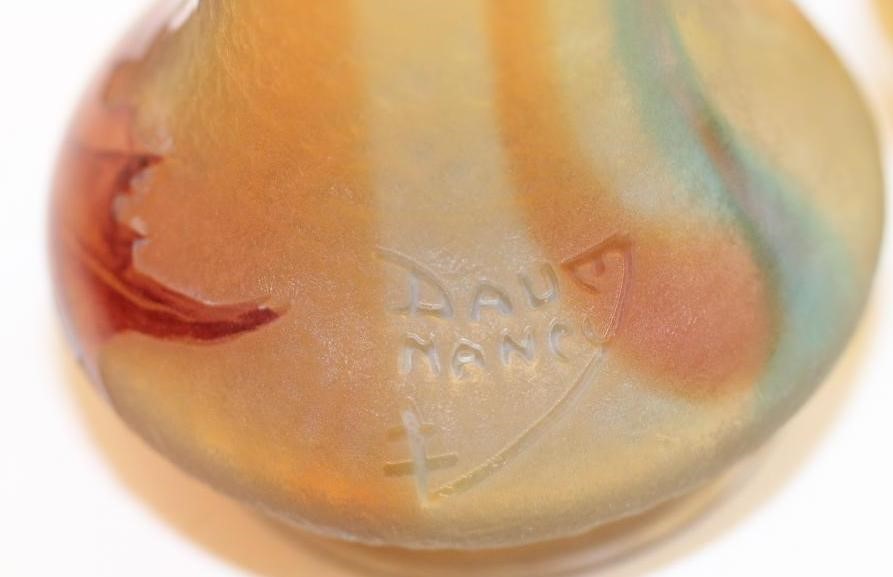 A MATCHED PAIR OF SMALL DAUM CAMEO GLASS VASES Image