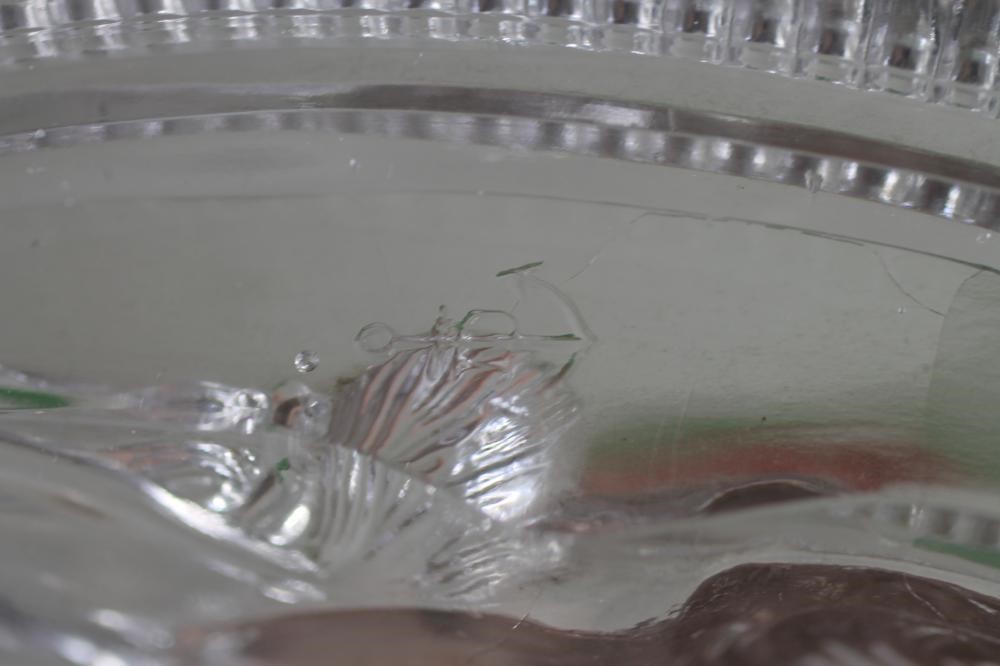 TWO VICTORIAN JOHN DERBYSHIRE GLASS "LANDSEER LIONS" 1872 Image