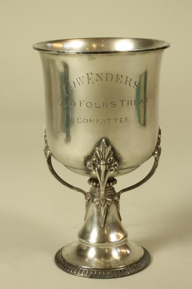 A SILVER TROPHY CUP Image