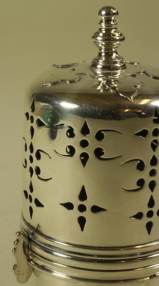 A SILVER LIGHTHOUSE SUGAR CASTER Image