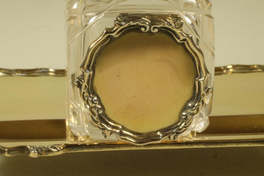 A SILVER GILT DESK STANDISH Image