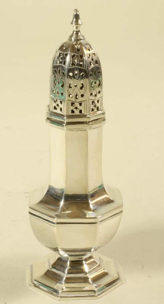 A SILVER SUGAR CASTER Image