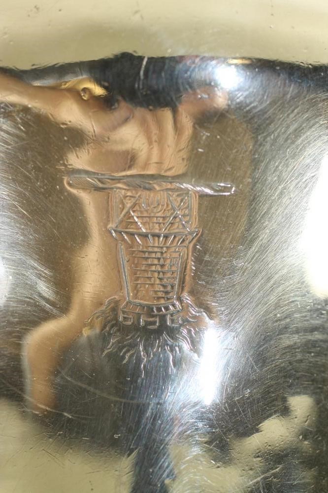 AN EARLY VICTORIAN BRITANNIA STANDARD SILVER HOTWATER JUG Image