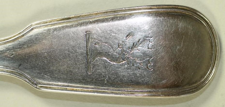 A SET OF SIX GEORGE IV SILVER TABLE FORKS Image