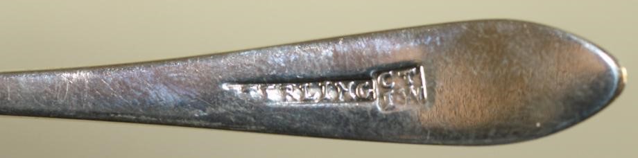 A LATE GEORGE III IRISH SILVER MUSTARD SPOON Image