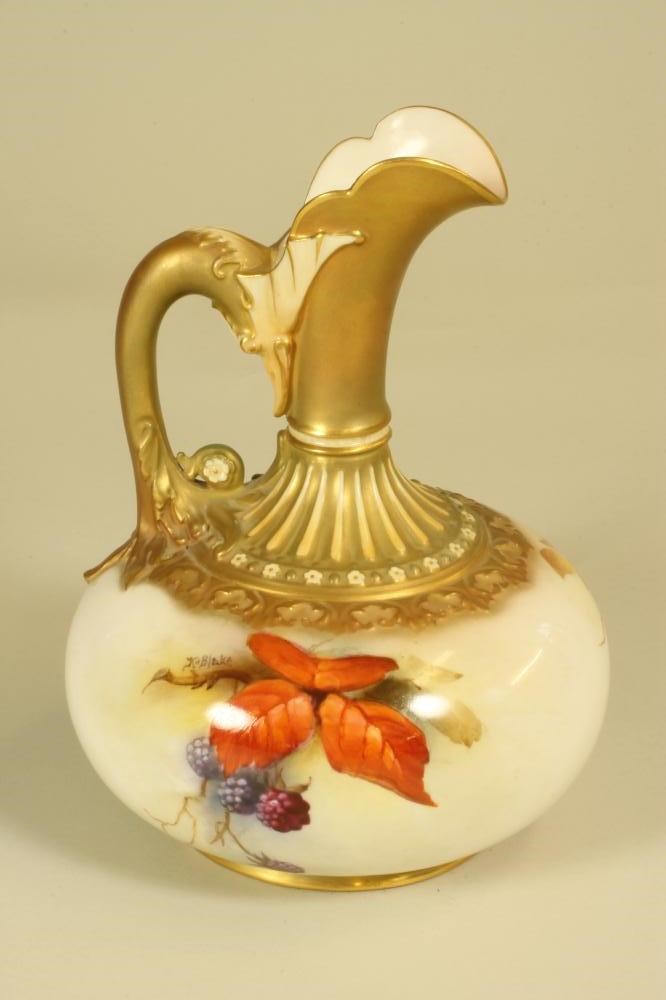 A ROYAL WORCESTER CHINA EWER Image