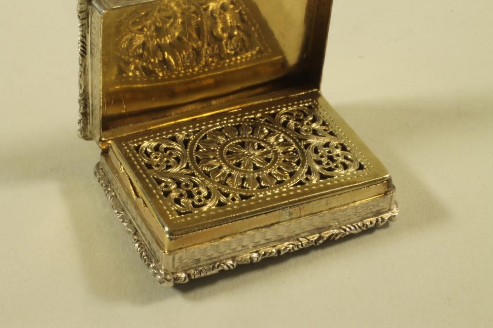 A WILLIAM IV SILVER VINAIGRETTE Image