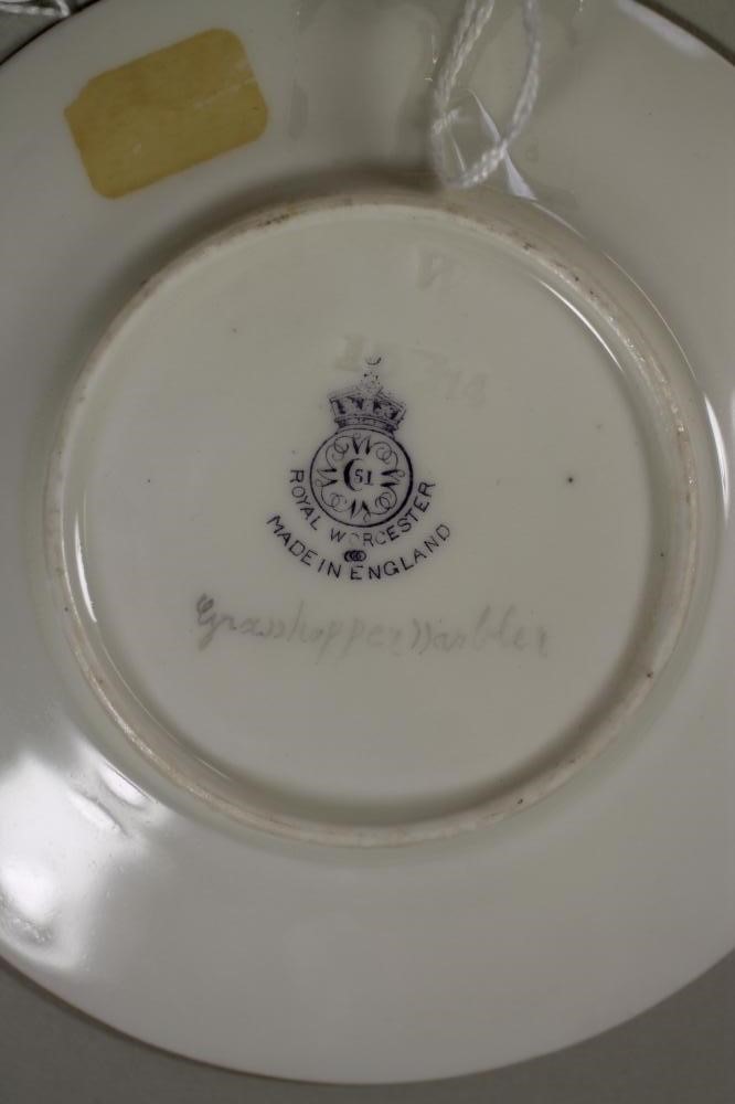 A ROYAL WORCESTER CHINA MINIATURE PLATE Image