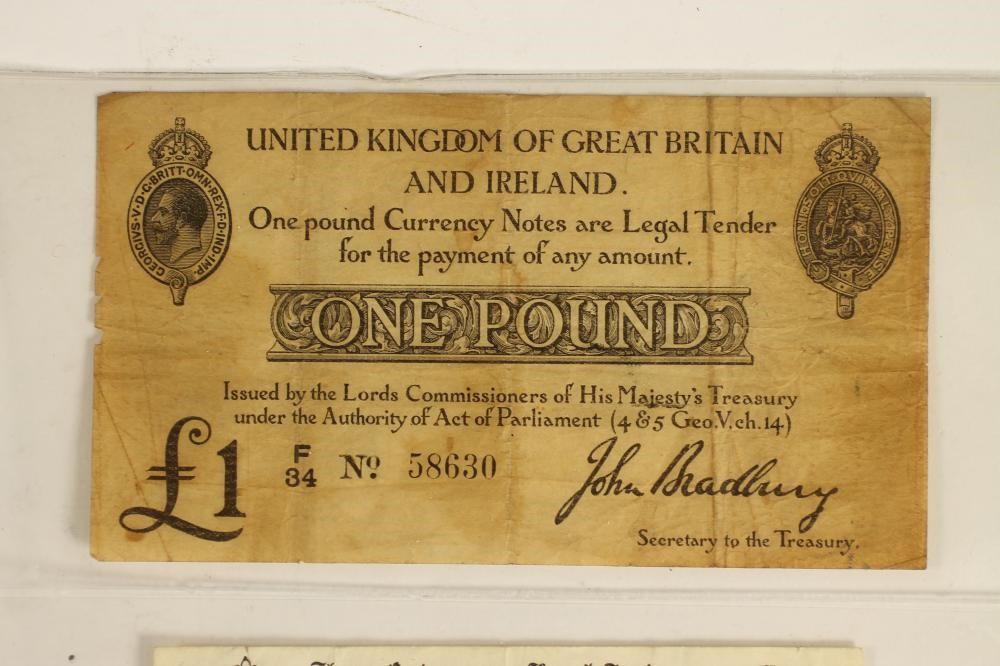 A GEORGE V ONE POUND NOTE Image