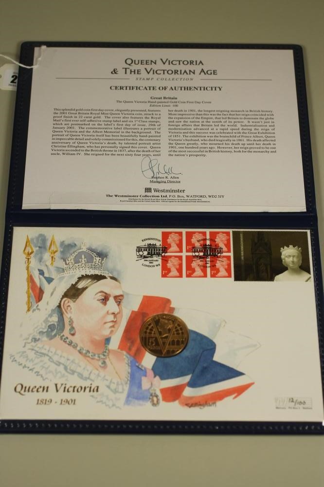 AN ELIZABETH II PROOF GOLD £5 Image