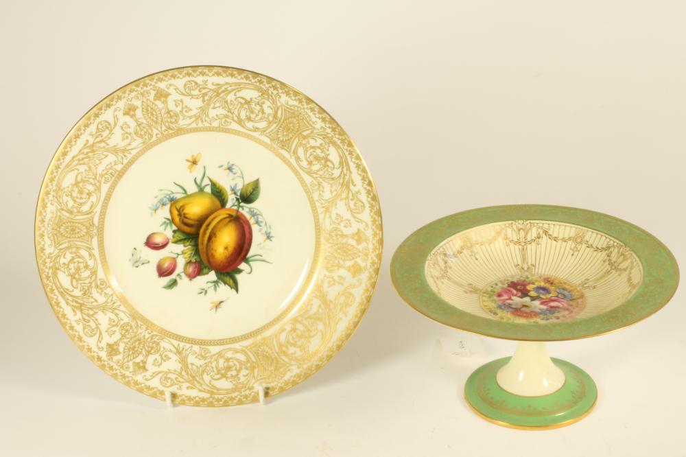 A ROYAL WORCESTER CHINA TAZZA Image