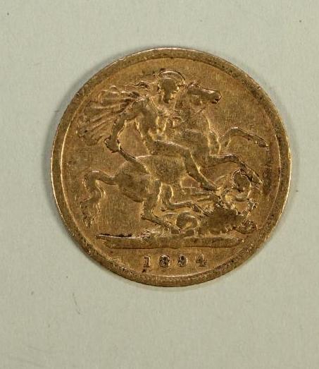 A VICTORIA GOLD HALF SOVEREIGN Image