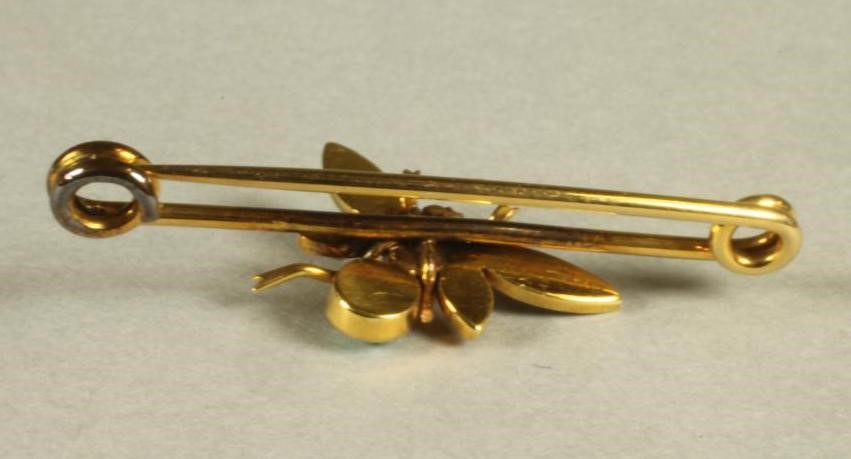 AN EDWARDIAN INSECT TIE PIN Image